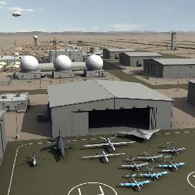 Massive Airbase with UAVs